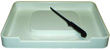 Joy Fish CUTTING TRAY Bait , Non Skid Rubber Feet, and Fits 3  5 | 780980100029