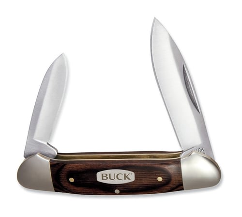 Buck 0389BRS Canoe Folding Pocket Knife, 3 5/8