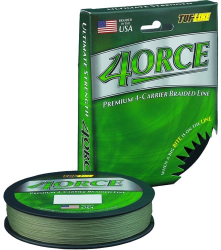 TufLine FE10125GN 4ORCE Braided Line 4Carrier 10lb 125yd Green | 087852013631