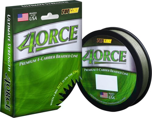 TufLine FE65125GN 4ORCE Braided Line 4Carrier 65lb 125yd Green | 087852014119