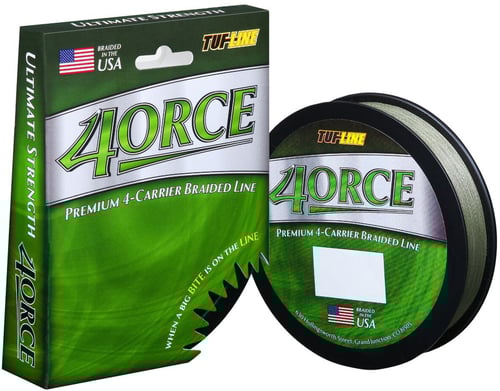 TufLine FE302500GN 4ORCE Braided Line 4Carrier 30lb 2500yd Green | 087852013914