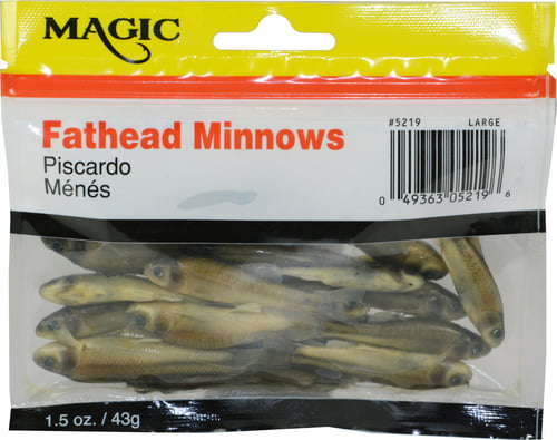 Magic 5219 Preserved Fat Head Minnows, 1 1/2 oz Bag, Large