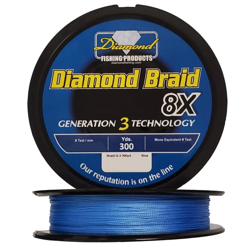 Momoi 72607 Diamond Braid Generation III 8X 300yds 70Blue | 695699726074