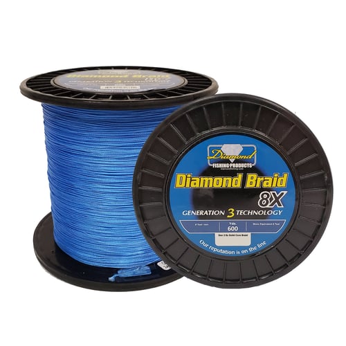 Diamond 72665 Diamond Braid Generation III 8X 600yds 50Blue | 695699726654