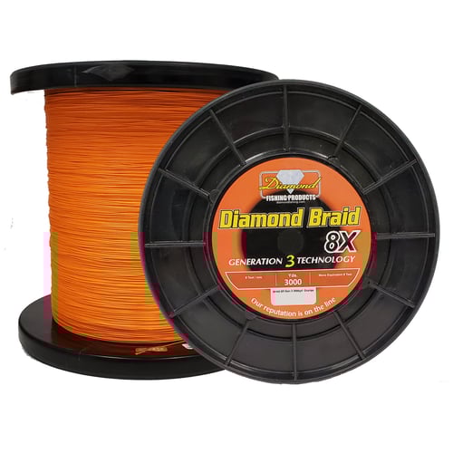 Momoi 72767 Diamond Braid Generation III 8X 3000yds 70Orange | 695699727675