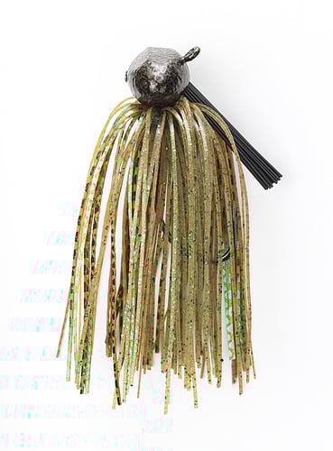 Jewel FB34723 Football Jig, 3/4 oz Green Pumpkin/Green Flash, 2/Pack | 790161103411