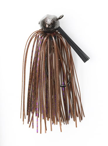 Jewel FB34724 Football Jig, 3/4 oz Brown/Purple Flash, 2/Pack | 790161103428