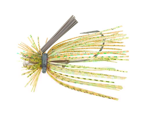 Jewel AJ723 Eakins Jig, 5/16 oz Green Pumpkin/Green Flash, 2/Pack | 790161107327
