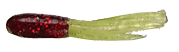 Mizmo 11309 Dusters Crappie Tube, 1 1/2 Inch, Red Glitter/Chartreuse | 673680113096