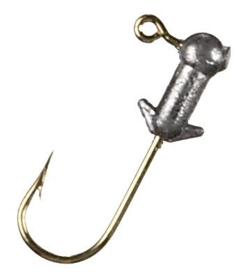 Mizmo 98164 Jighead, 1/64 oz, Sz 8 Gold Hook, 8/Pack