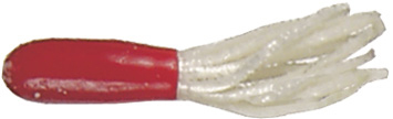 Mizmo 11002 Specs Crappie Tube, 1 1/2 Inch, Red/Pearl, 15/Pack | 673680110026