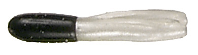 Mizmo 11009 Specs Crappie Tube, 1 1/2 Inch, Black/Pearl, 15/Pack | 673680110095