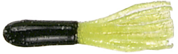 Mizmo 11013 Specs Crappie Tube, 1 1/2 Inch, Black/Chartreuse, 15/Pack | 673680110132