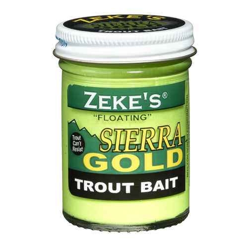 Zekes 0913 Sierra Gold Floating Trout Bait, Jar, Chartreuse | 047874009135