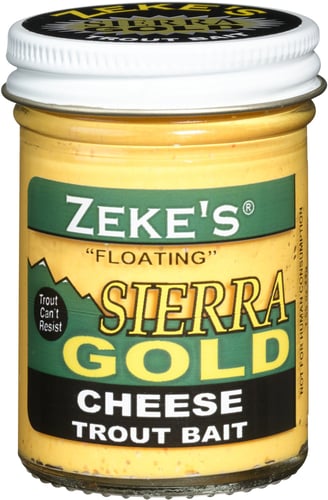 Zekes 0901 Sierra Gold Floating Trout Bait, Jar, Cheese Yellow | 047874009012