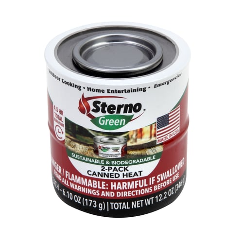 Sterno 20364 2.25HR Canned Heat Outdoor 2Pk | 076642203635