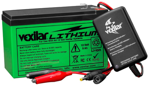 Vexilar V-120L 12 Volt Lithium Ion Battery & Charger