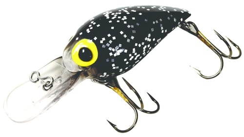 Brads BW02 Wiggler Crankbait, 3 Inch 3/8 oz, Black with Silver Flakes | 638962110026