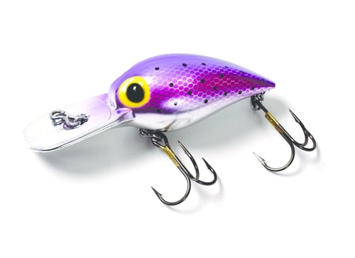 Brads BW10 Wiggler Crankbait, 3 Inch 3/8 oz, Purple Speck | 638962110101