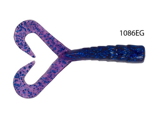 Zak Tackle Z-TT1086EG-25 Twin Tail Worm, 8 Inch, Electric Grape 25pk | 015912210867