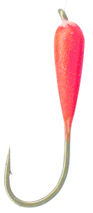 Macks Lure 02125 GLO HOOKS Snelled Bronze Hook, Blood Red | 043557021258