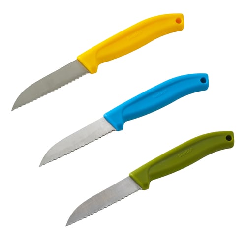 Smiths 51455 Serrated Bait Knife 3.25 Inch, Impluse Yellow | 027925514559