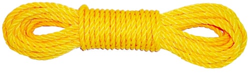Willapa 00152 Rope Twisted Poly 1/4 Inchx50 Yellow | 607119001524