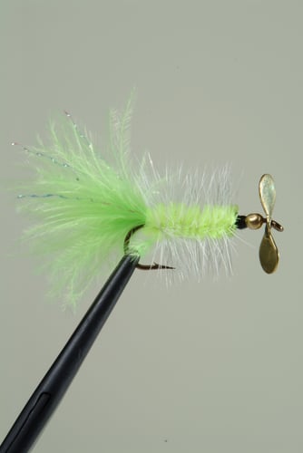 Pistol Pete 060092PK Trout/Panfish Fly, Sz 6, Chartreuse Marabou | 724017062096