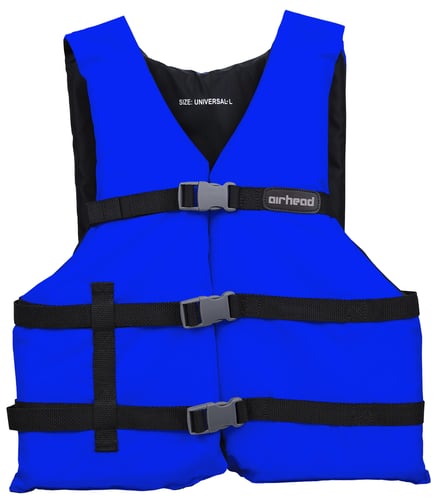 Kwik Tek 3000215ABL AIRHEAD General Purpose Life Vest, Blue | 737826112494