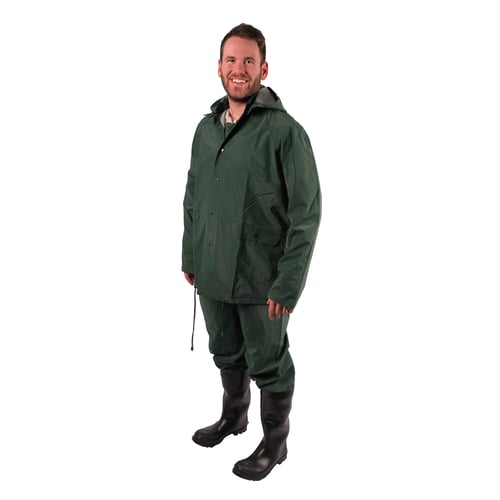 Stansport 972-G-XL 3-Piece Deluxe Vinyl Rainsuit - XL | 011319126732