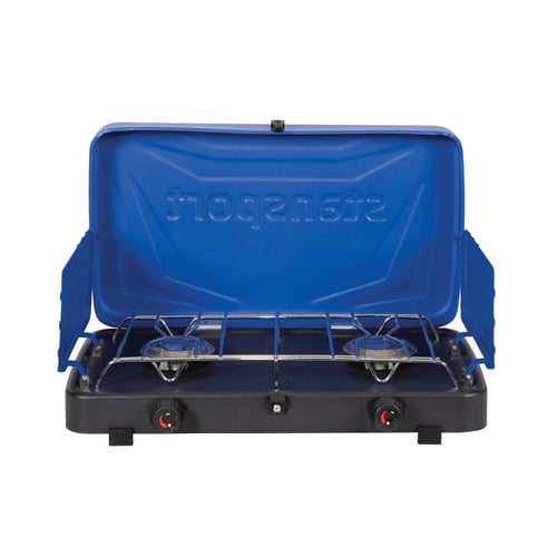 Stansport 203-50-95 2 Burner Propane Stove - Blue | 011319145313