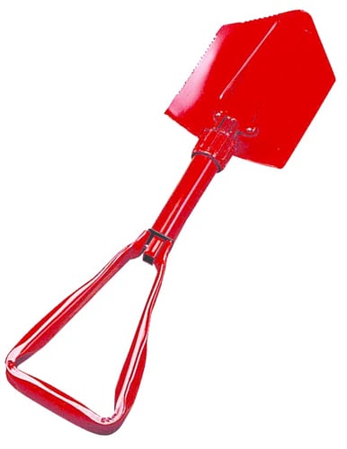 Stansport 328-R Double Folding Shovel - Red | 011319385009