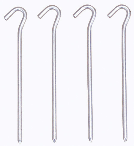 Stansport 822 Aluminum Tent Pegs - 7 In - 4 Per Crd | 011319645608
