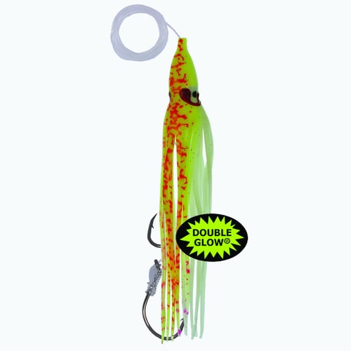 Yamashita 10928139 Rigged Squid, 4 1/4 Inch, 35, Double Glow/Flame | 087321381391