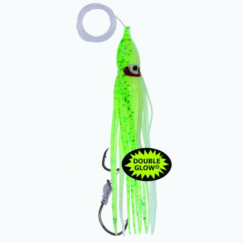 Yamashita 10928140 Rigged Squid, 4 1/4 Inch, 35, Double Glow/Cahrtreuse | 087321381407