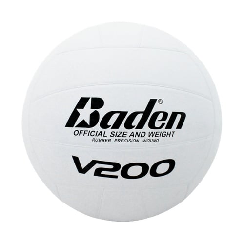 Baden V200-00-P4 Official Size Rubber Volleyball - White