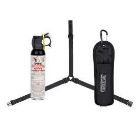 9.2OZ BEAR MNTN LION SPRAY 3-IN-1Frontiersman Max Bear Mountain Lion Spray With 3-in-1 Bear Spray Holster 9.2oz- 40 Range - Whether you are an avid camper, hiker, or just someone who loves to explore the great outdoors, SABRE Frontiersman MAX Bear Mountain Lion Sprayto explore the great outdoors, SABRE Frontiersman MAX Bear Mountain Lion Spray is a must-havis a must-hav | 023063955667