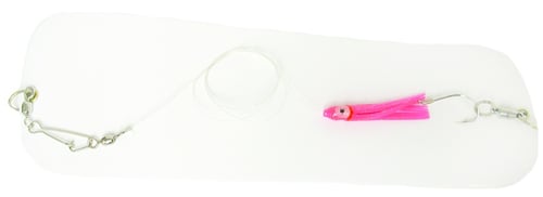 Hot Spot C80 Flasher/Hoochie Combo 8 Inch, White with Pink Squid | 056652000806