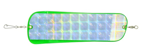 Hot Spot HS Original 695 GPLD 11 Inch Silver Plaid Mylar Flasher, Green | 056652006952