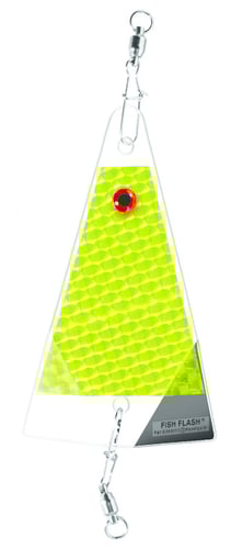 Big Als 611CHR Small Fish Flash InLine Flasher, 6 Inch, Chartreuse | 850433000043