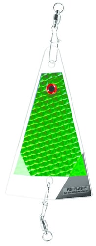 Big Als 611GRN Small Fish Flash InLine Flasher, 6 Inch, Green | 850433000036