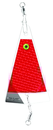 Big Als 811RED Medium Fish Flash InLine Flasher, 8 Inch, Red | 850433000128