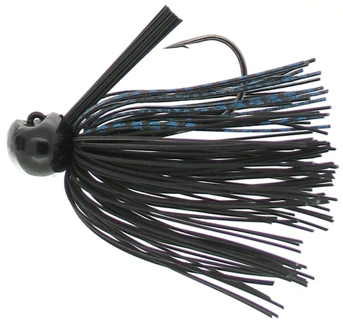 Bass Patrol BPJ3407 Western Football Jighead, 3/4 oz, Black/Blue | 751841150972