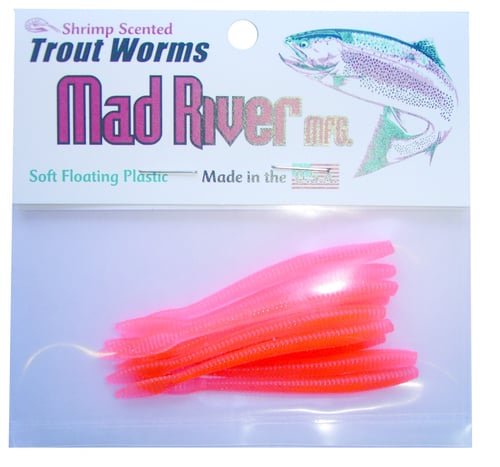 Mad River TW06 Trout Worm, 2 1/2 Inch Mathalonite, Floating, 10/Pack | 855787006062