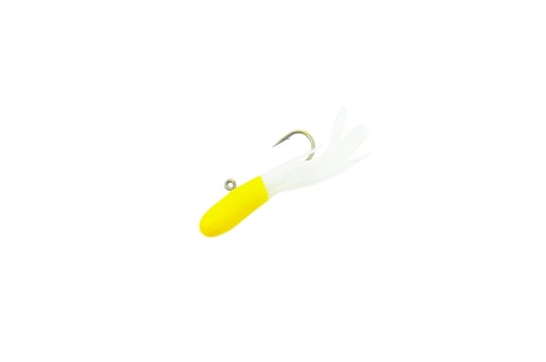 Hawken 2TT03 Trout Trap Mini Tube Jig, 1/32 oz, Yellow/White, 3/Pack | 831611001137
