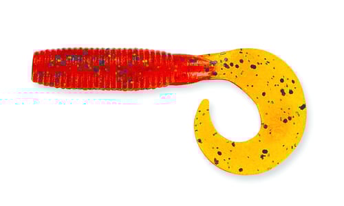 Yamamoto YAM4020156 Single Tail Grub, 4 Inch, 20pk, Chartreuse with | 783670022151