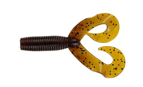 Yamamoto YAM1620286 5 Inch Double Tail Grub Dark Pumpkin W/ Large | 783670010202