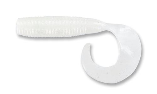 Yamamoto YAM4020036 Single Tail Grub, 4 Inch, 20pk, Cream White | 783670021963