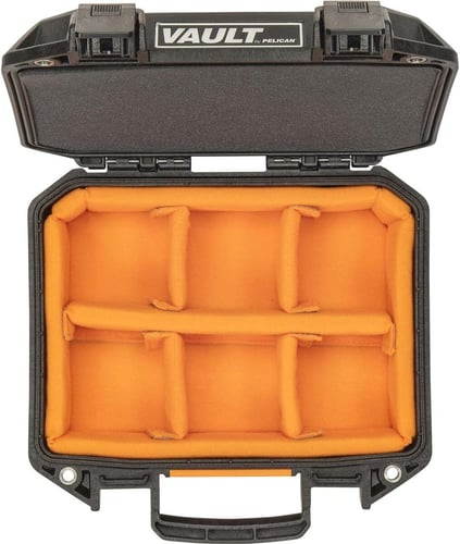 Pelican VCV100-0040-BLK Vault Small Pistol Case, Blk, 12.3 x 12 x 5.2 Inch | 019428168421