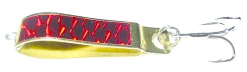 Mack's Lure 40209 Cripplure, 1/4 oz Brass/Red Prism